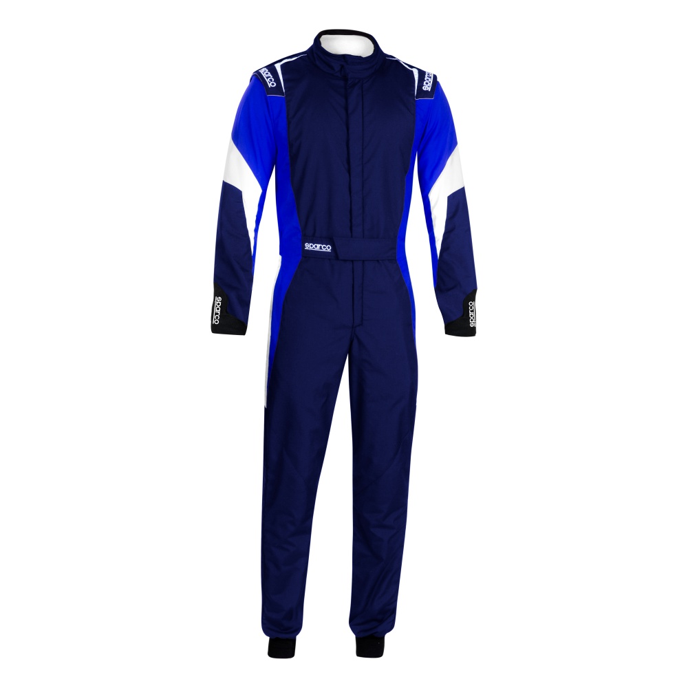 Fato Sparco Competition R567 FIA - Azul marinho, azul e branco
