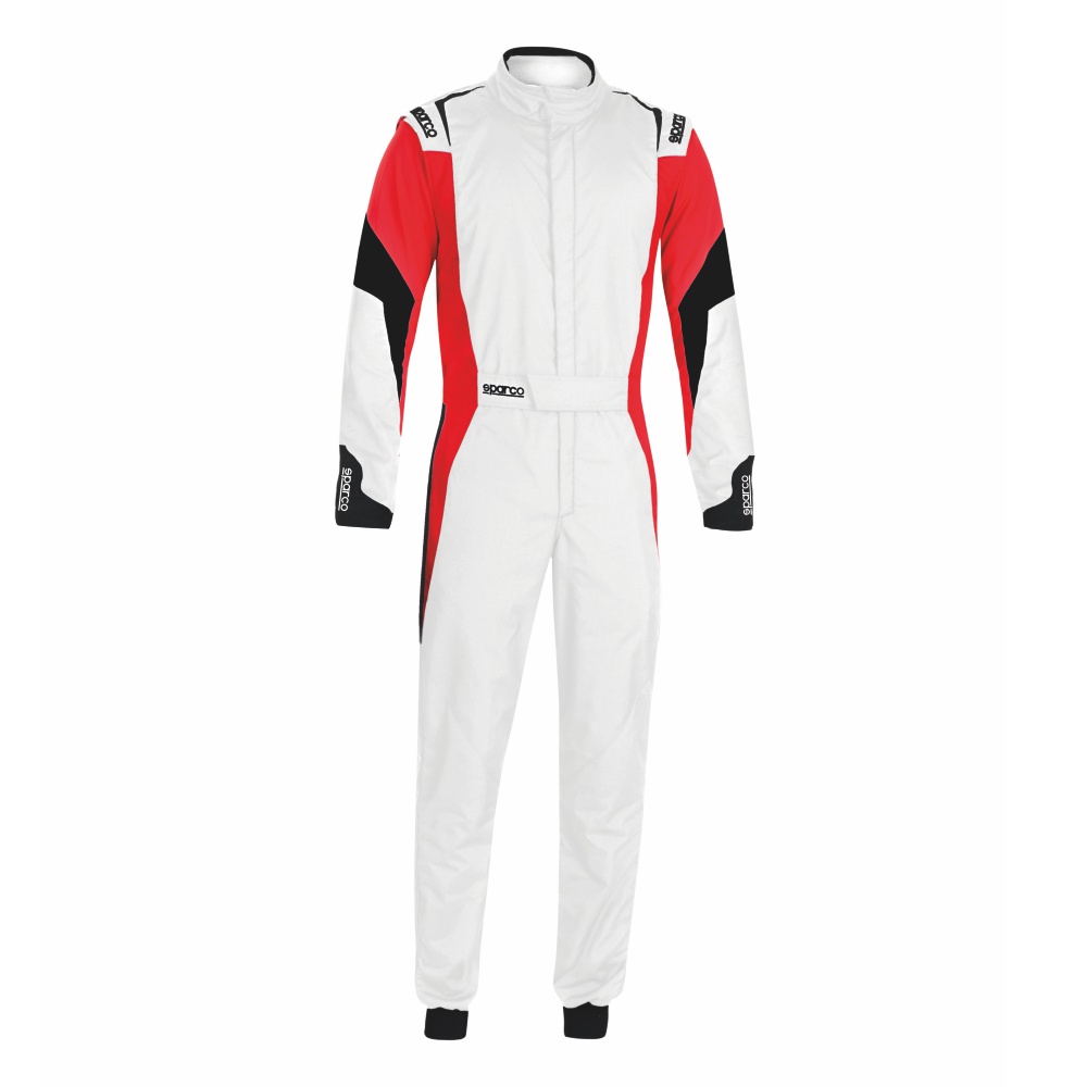 Fato Sparco Competition R567 FIA - Branco, vermelho e preto