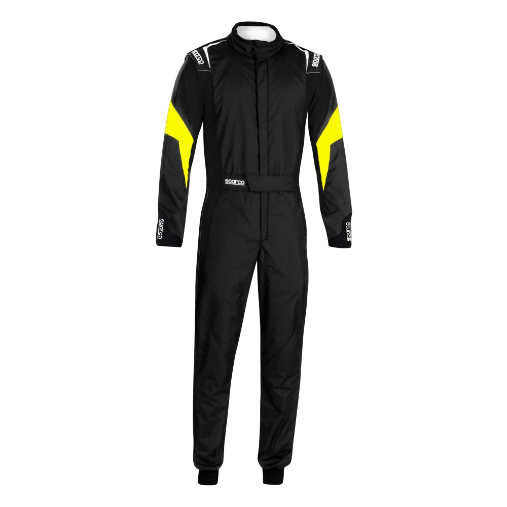 Fato Sparco Competition R567 FIA - Preto e amarelo fluo