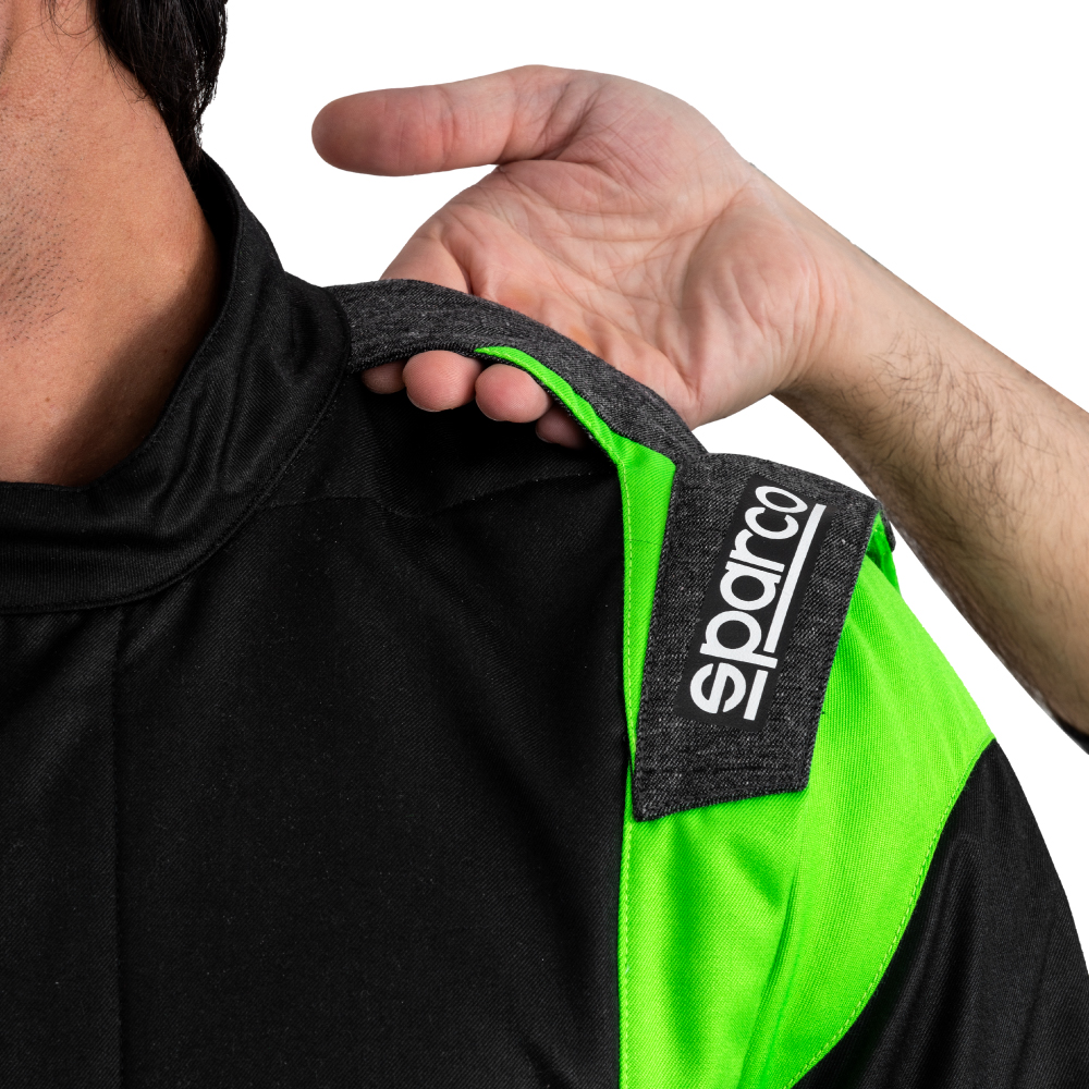 Fato Sparco Futura FIA - Preto e verde fluo - Image 4