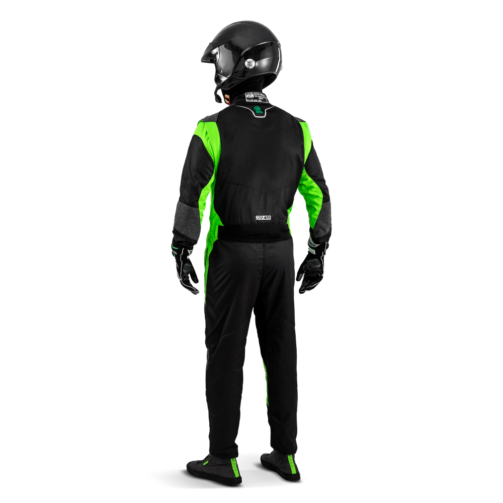 Fato Sparco Futura FIA - Preto e verde fluo - Image 2