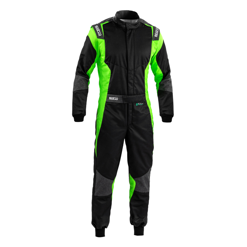 Fato Sparco Futura FIA - Preto e verde fluo - Image 3