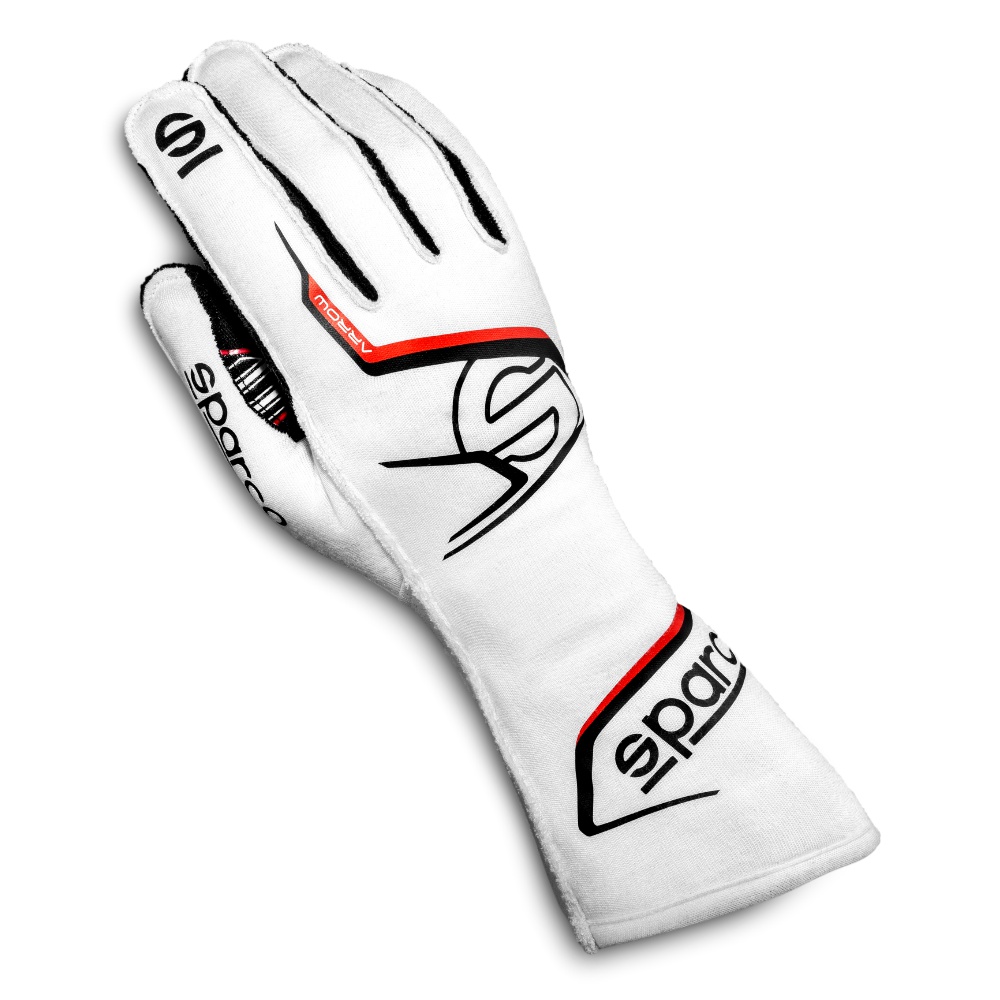 Luvas Sparco Arrow - Branco e vermelho