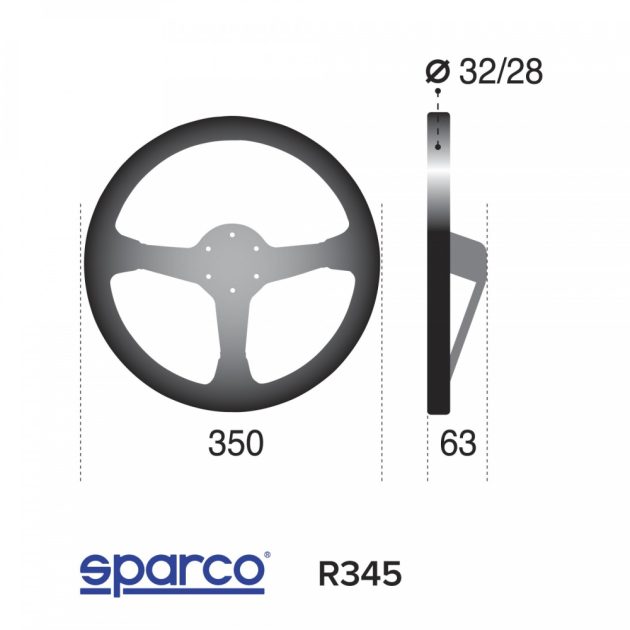 Volante Sparco R345 Suede - Image 2
