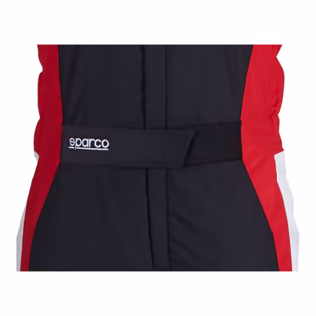 Fato Sparco Competition Mulher R567 FIA - Preto, vermelho e branco - Image 2