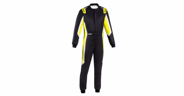 Fato Sparco Sprint R566 2025 - Preto e amarelo