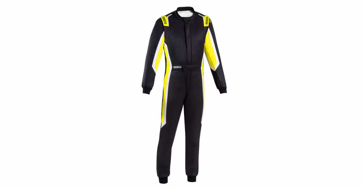 Fato Sparco Sprint R566 2025 - Preto e amarelo
