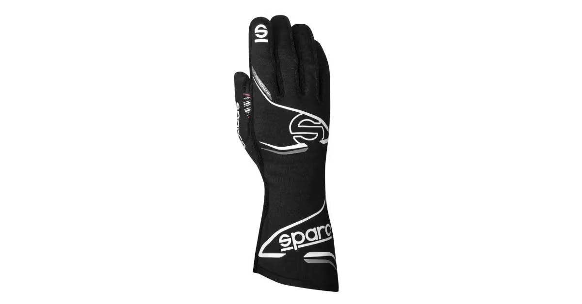 Luvas Sparco Arrow + Preto e branco